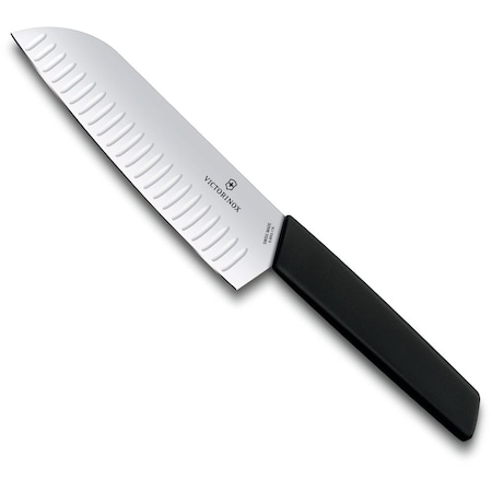 Swiss Army Brands 2024 Victorinox Kitchen Swiss Modern 7In Santoku Knife With Granton Blade Black VIC-6.9053.17KB
